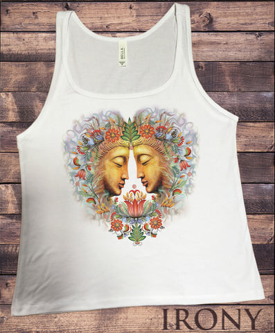 Jersey Tank Top Buddha Om Asum Yoga Chakra Meditation India Zen-Flowers Heart JTK911