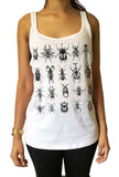 Jersey Tank Creepy Crawlers- Insects All Over- Flies Bugs Print JTK950