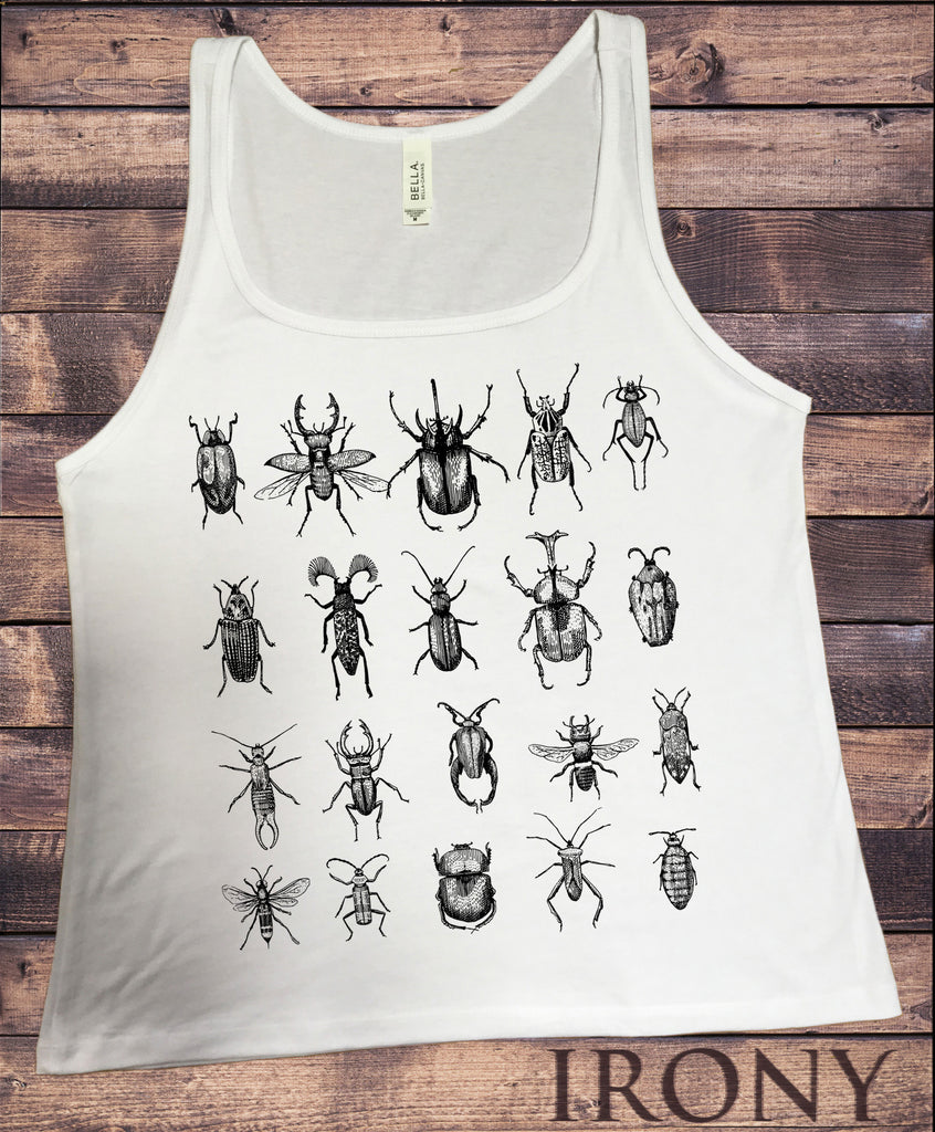 Jersey Tank Creepy Crawlers- Insects All Over- Flies Bugs Print JTK950