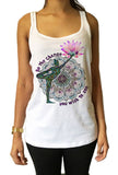 Jersey Tank Top 'Be The Change You Wish To See' Yoga Pose Lotus Zen  Print JTK951