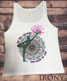 Jersey Tank Top 'Be The Change You Wish To See' Yoga Pose Lotus Zen  Print JTK951