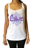 Jersey Tank Lotus 'Love is all you need' Flowery OM Love- India Print JTK972
