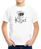 Kids White T-Shirt Bumble bee slogan smarties 'Bee Nice' Funny pun Slogan Print KDS1750