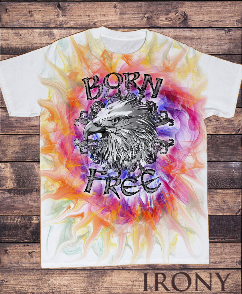 Men's Top BORN FREE Eagle Rock gothic style Rebel Sublimation Print SUB403