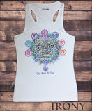 Women's Vest Top, Aztec 'Yoga Heals the Soul' Buddha Chakra Meditation SUB1093