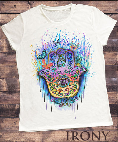 Women’s T-Shirt Fatima Hand Butterfly Splash Sublimation SUB1608