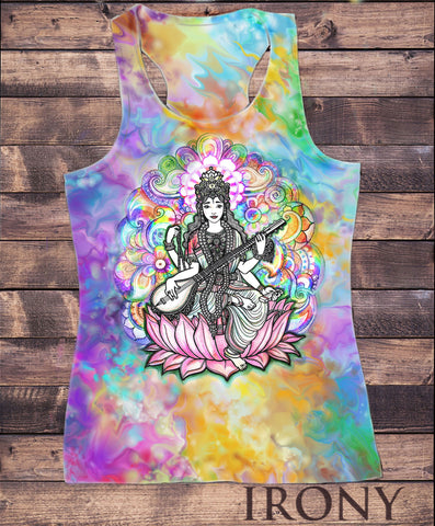 Women's Vest Top,Goddess Lotus Print Culture Novelty Sublimation Print SUB5927