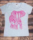 Women’s T-shirt Ethnic Elephant Line art Floral Print TS1021