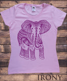 Women’s T-shirt Ethnic Elephant Line art Floral Print TS1021