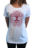 Women's Top 'Tree Of Life' Buddha Yoga Meditation Chakra Om zen Tree TS1072