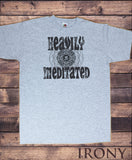 Men's 'Heavily Meditated' Meditation Yoga Peace Buddha Om Zen Print TS1073