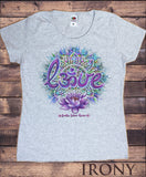 Women's T-Shirt Lotus Aztec 'Love' Breathe, Believe, Receive OM Love- India Print TS1074