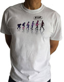 Mens T-Shirt Ape Human Evolution - STOP FOLLOWING ME Funny Humour Print TS1106