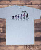 Mens T-Shirt Ape Human Evolution - STOP FOLLOWING ME Funny Humour Print TS1106