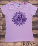 Women's 'Love Yoga' Ethnic Line Art Meditation Pose TS1102