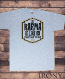 Men's Top Karma is like 69, you get what you give OM Meditation TS1105