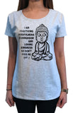 Women's Tee Mindfulness Compassion & Loving, Buddha Meditation Zen Funny Print TS1111