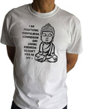 Men's Tee Mindfulness Compassion & Loving, Buddha Meditation Zen Funny Print TS1111