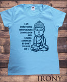 Women's Tee Mindfulness Compassion & Loving, Buddha Meditation Zen Funny Print TS1111