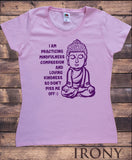 Women's Tee Mindfulness Compassion & Loving, Buddha Meditation Zen Funny Print TS1111