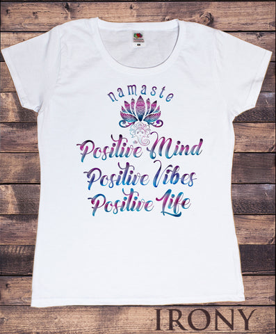 Women’s Top "Positive Mind, Positive Vibes, Positive Life" Namaste Ganesh Positivity TS1113