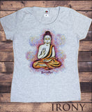 Women's T-Shirt Breathe Buddha Brush splatter Colourful print TS1141