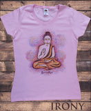 Women's T-Shirt Breathe Buddha Brush splatter Colourful print TS1141