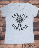 Women's Top Take me to Nirvana lotus slogan quietude, freedom, happiness TS1172