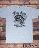Men’s T-Shirt Rock Rebel Skeleton 'Back from the dead' Punk Metal Print TS1204