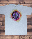 Men’s T-Shirt Hipster Peace Sign T-shirt Military  Logo Retro Antiwar Hippy TS1236