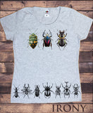 Women's Tee Creepy Crawlers- Insects Flies Bugs Print TS1241