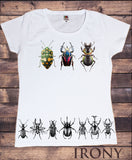 Women's Tee Creepy Crawlers- Insects Flies Bugs Print TS1241