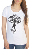 Women's T-Shirt Yoga Tree Buddha Yoga Meditation Flower zen Tree TS1242