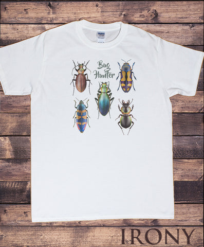 Men’s Tee Creepy Crawlers- Insects 'Bug Hunter' Flies Bugs Print TS1249