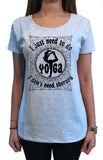 Women's Top 'i just need to do yoga, i don't need therapy' Meditation Poses Slogan Print TS1253