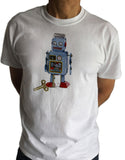Men’s T-Shirt Tin Robot Fashionable Toy Funny Lost my key Print TS1260