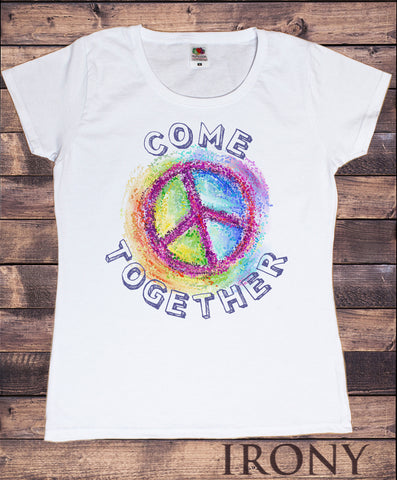 Women’s T-Shirt Come together  Colourful Splatter Print TS1280
