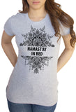 Women’s Top Namaste Meditation 'NAMAST'AY in bed' funny lazy print TS1282