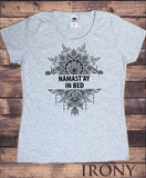 Women’s Top Namaste Meditation 'NAMAST'AY in bed' funny lazy print TS1282