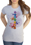 Women’s T-shirt Chakra Symbols Lotus Geometric Spiritual Design Print TS1333