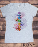 Women’s T-shirt Chakra Symbols Lotus Geometric Spiritual Design Print TS1333