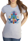 Women's T-Shirt Chakra Symbols Lotus Geometric Spiritual Design Print TS1348