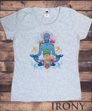 Women's T-Shirt Chakra Symbols Lotus Geometric Spiritual Design Print TS1348