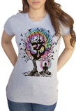 Women's T-Shirt Yoga Meditation India zen OM Tree Beautiful Birds Print TS1424