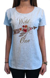 Women's T-Shirt Wild One Arrow and Roses break free dreamer Print TS1435