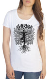 Women's T-Shirt Grow Yoga Tree Buddha Yoga Meditation Pose zen Tree TS1443