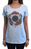 Women’s Tee Spiral Red Indian Tribal Native American Feathers Culture TS1450