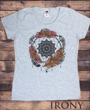 Women’s Tee Spiral Red Indian Tribal Native American Feathers Culture TS1450