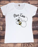 Womens T-Shirt Bumble Bee Zen Buzz Clam Peace casual Iconic slogan TS1462