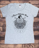 Women's Tee I dance with the moon, Earth, Moon Flowery eye zen TS1465